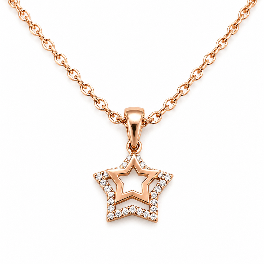 Luxe Interlocking Star Pendant