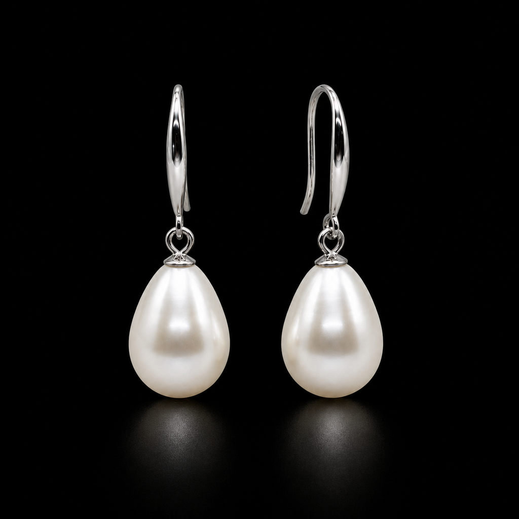 Teardrop Pearl Earrings