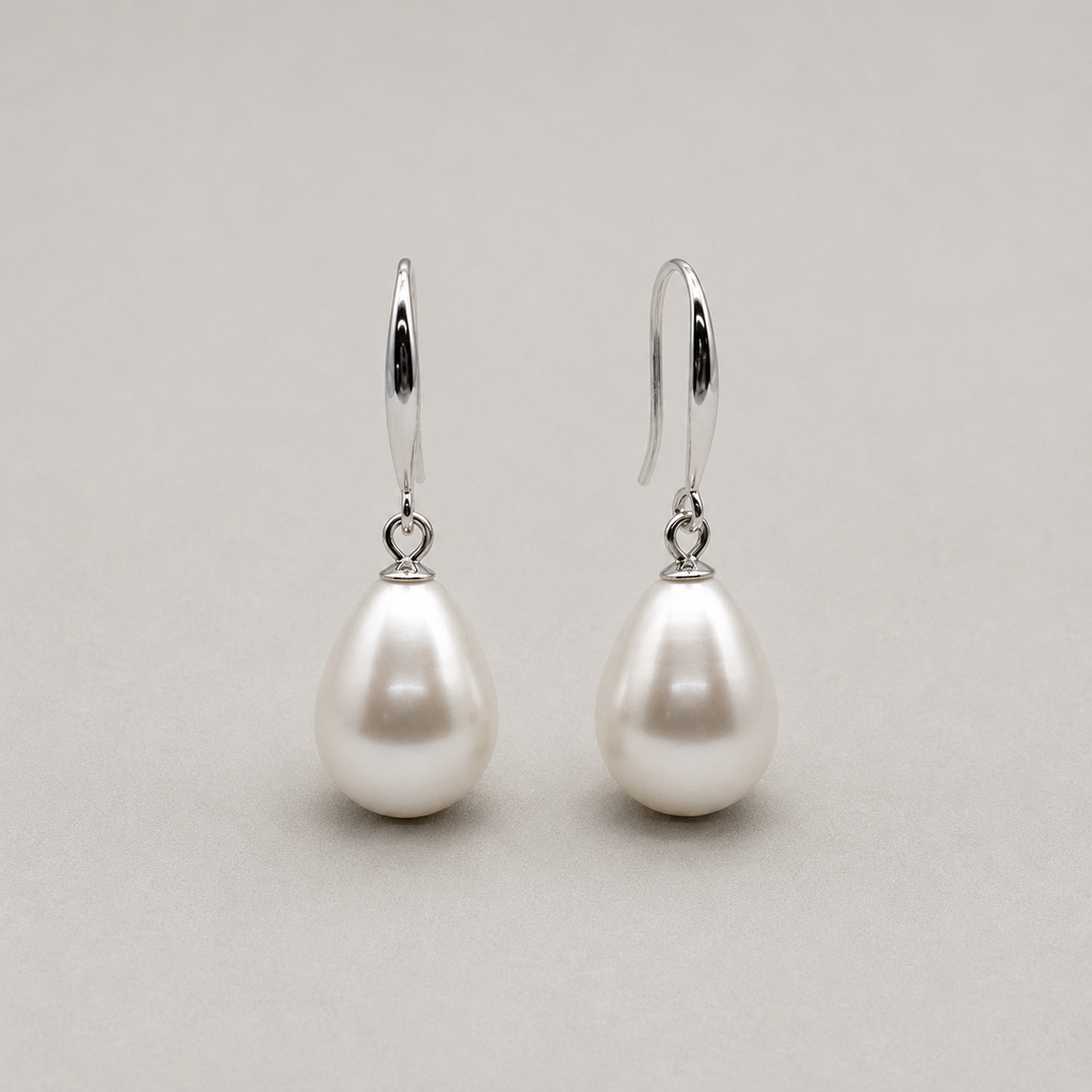 Teardrop Pearl Earrings