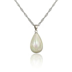 Teardrop Pearl Necklace & Stud Earring Set