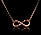 Timeless Rose Gold Infinity Symbol Necklace