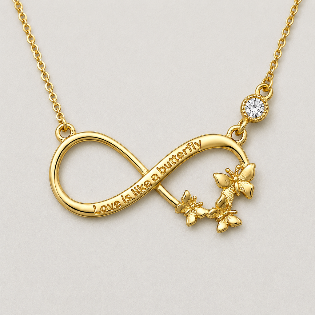 Infinity Butterfly Necklace