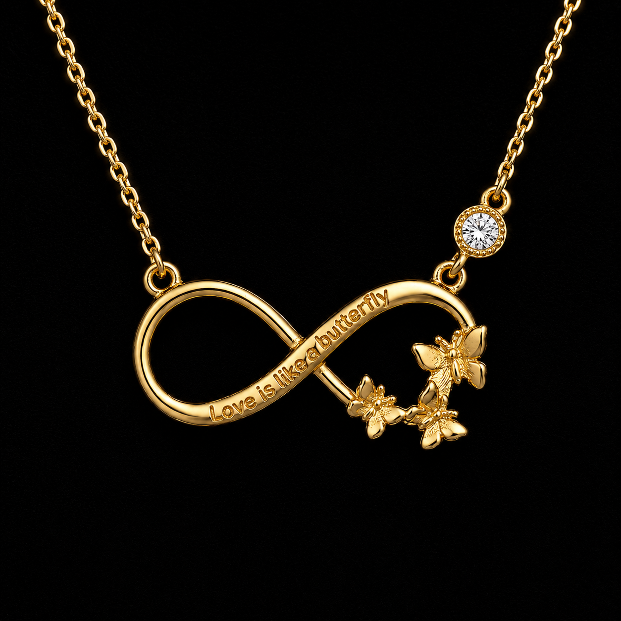Infinity Butterfly Necklace