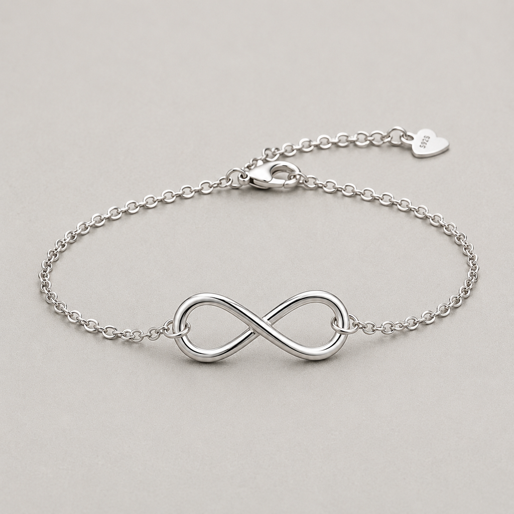 Sleek Minimalist Infinity Bracelet