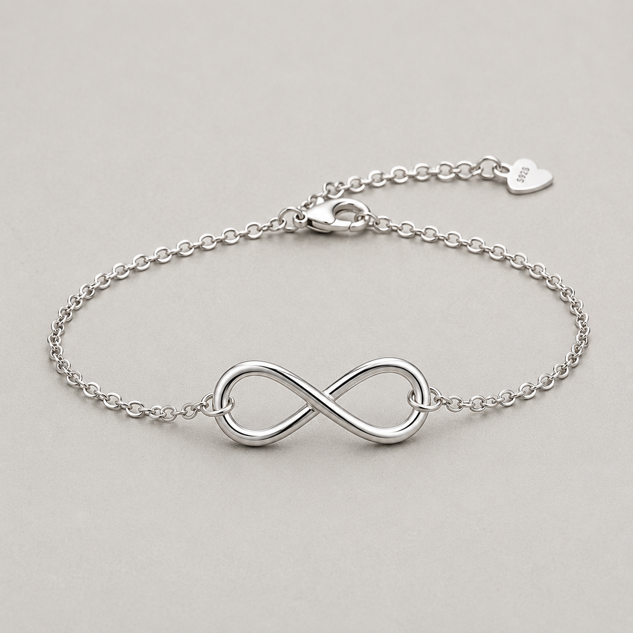 Sleek Minimalist Infinity Bracelet