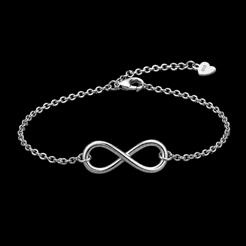 Sleek Minimalist Infinity Bracelet