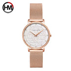 Hannah Martin 1073 New Women’s Fashion Watch – Ladies’ Quartz Wristwatch  Rose Gold and White
