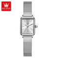 OLEVS 3692 Women’s Watch – Stainless Steel Quartz Wristwatch with Waterproof - Silvery White