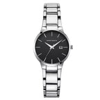 Hannah Martin 17591 Ladies Japan Quartz Watch – New Design Stainless Steel Wristwatch with Calendar & Waterproof Silver and Black
