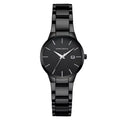 Hannah Martin 17591 Ladies Japan Quartz Watch – New Design Stainless Steel Wristwatch with Calendar & Waterproof Black