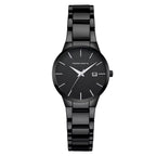 Hannah Martin 17591 Ladies Japan Quartz Watch – New Design Stainless Steel Wristwatch with Calendar & Waterproof Black
