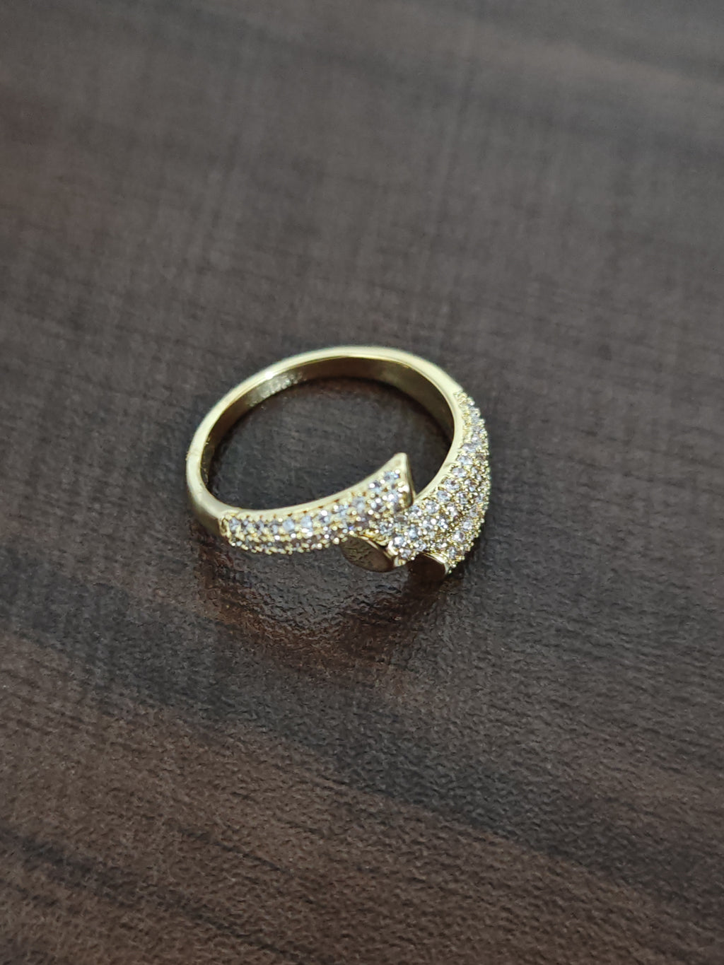 Wraparound Ring with Pavé Crystal Detailing