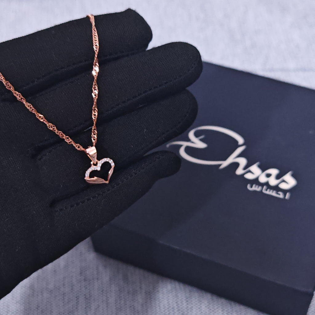 Shimmering Heart Necklace