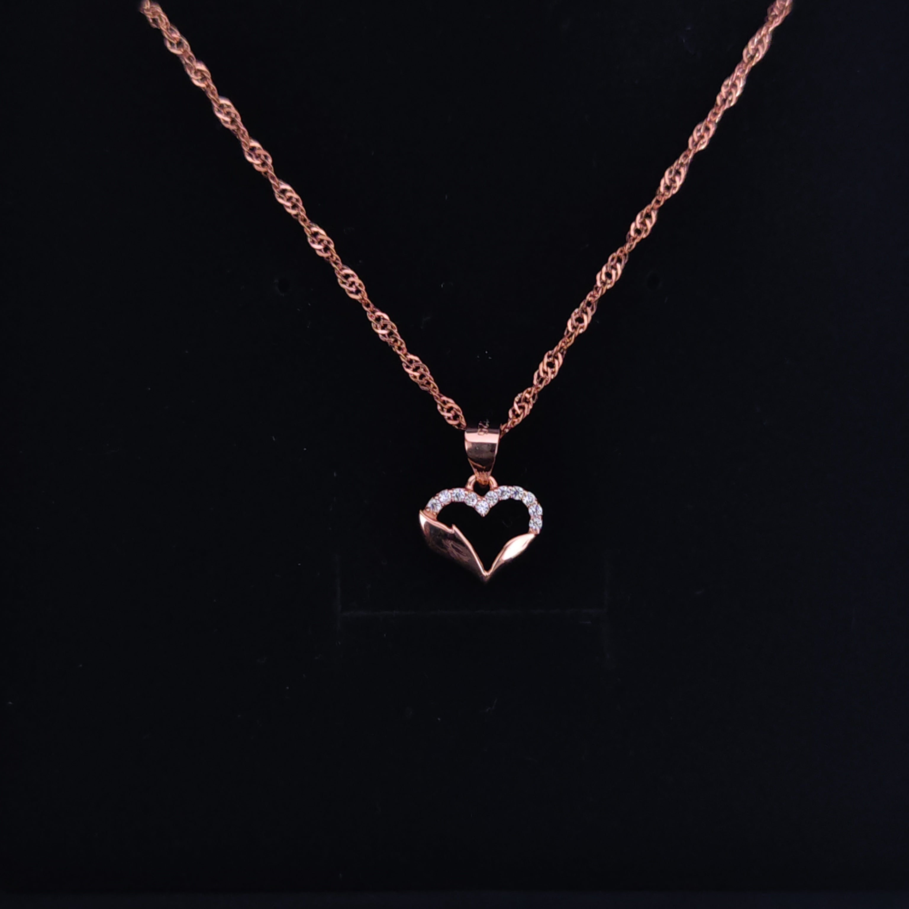Shimmering Heart Necklace