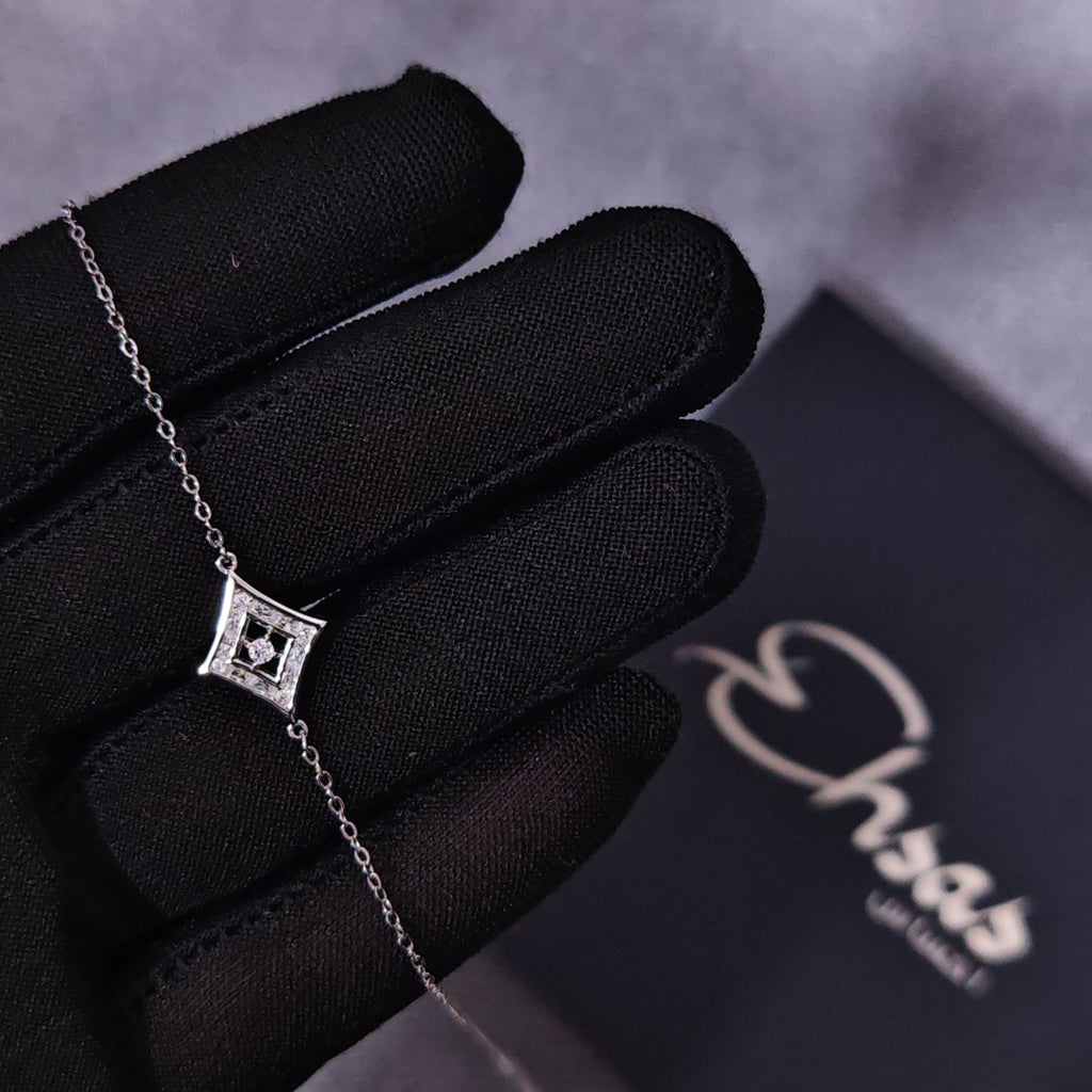 Geometric Rhombus Cut-Out Jewelry Set