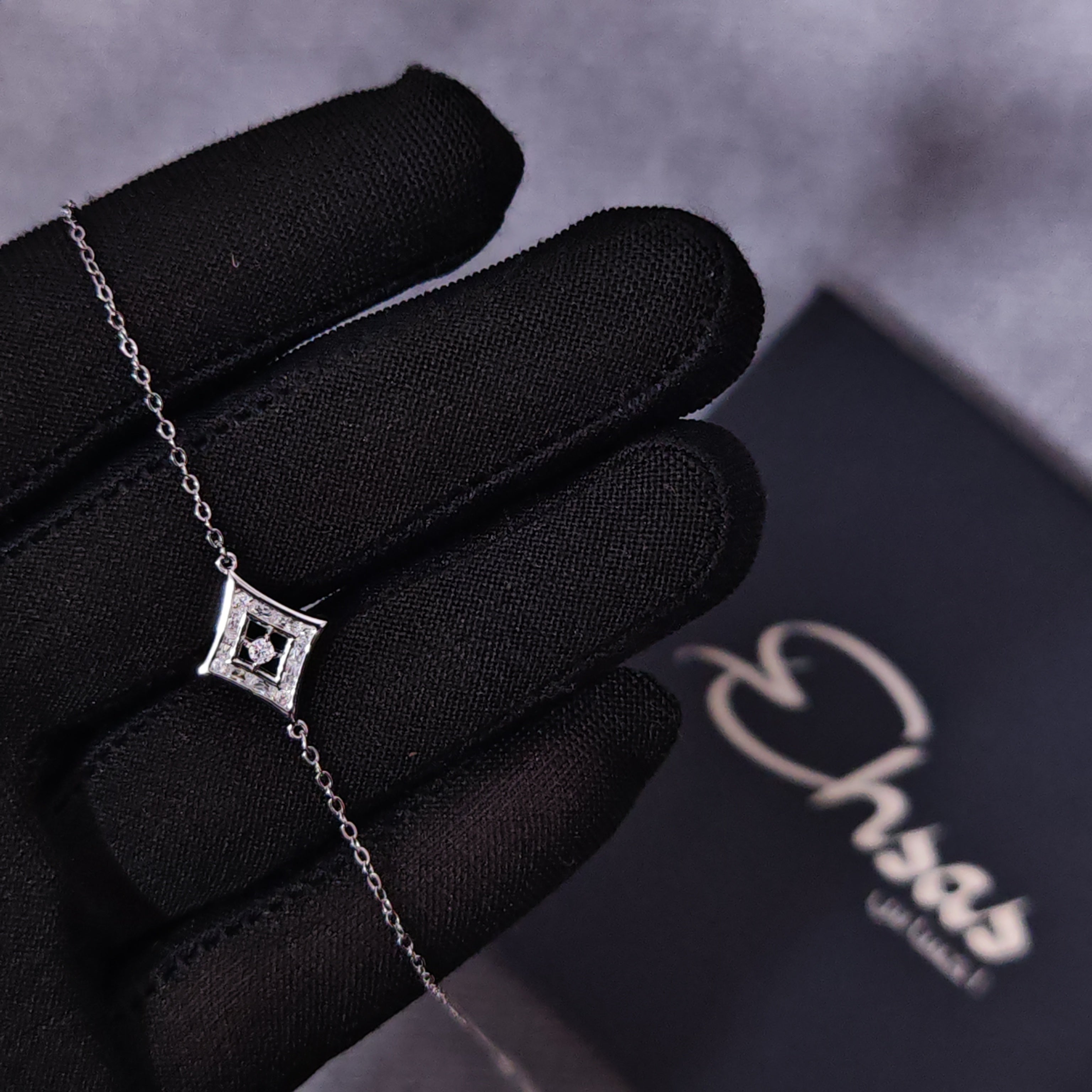 Geometric Rhombus Cut-Out Jewelry Set