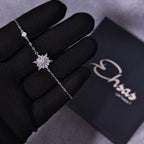 Snowflake Jewelry Set with Brilliant Sunburst