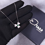 Three-Leaf Clover Jewelry Set Pavé-Set