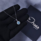 Ice-Blue Zircon Jewelry Set
