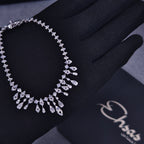 Chandelier Design Pear-Cut Crystals Set