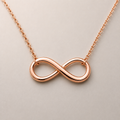 Timeless Rose Gold Infinity Symbol Necklace