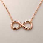 Timeless Rose Gold Infinity Symbol Necklace