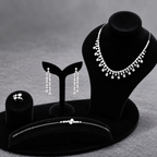 Cluster Pear Cut Jewelry Set