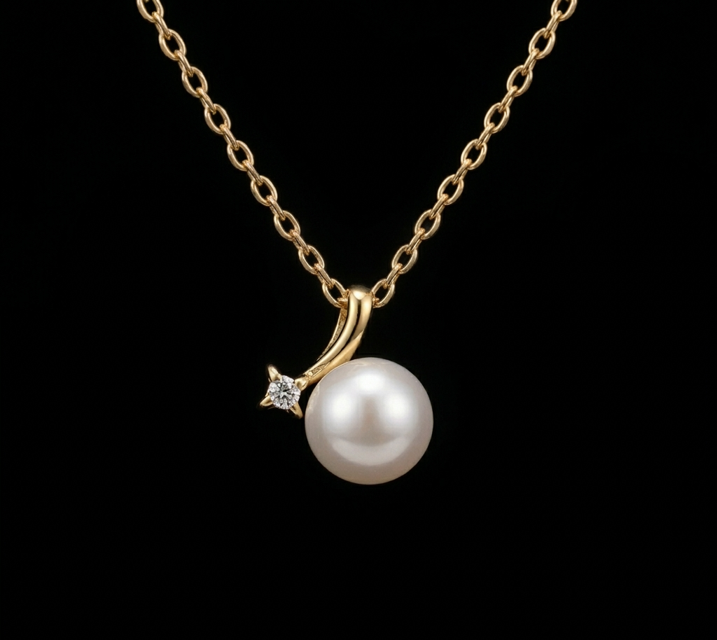 Pearl & Shimmering Star Pendant