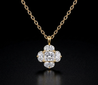Emerald-Cut Crystal Necklace