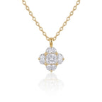 Emerald-Cut Crystal Necklace