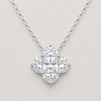 Emerald-Cut Crystal Necklace
