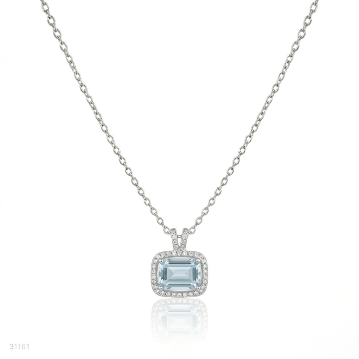 Emerald-Cut Crystal Pendant