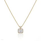 Emerald-Cut Crystal Pendant