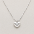 Polished Silver Heart Pendant