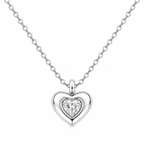 Polished Silver Heart Pendant