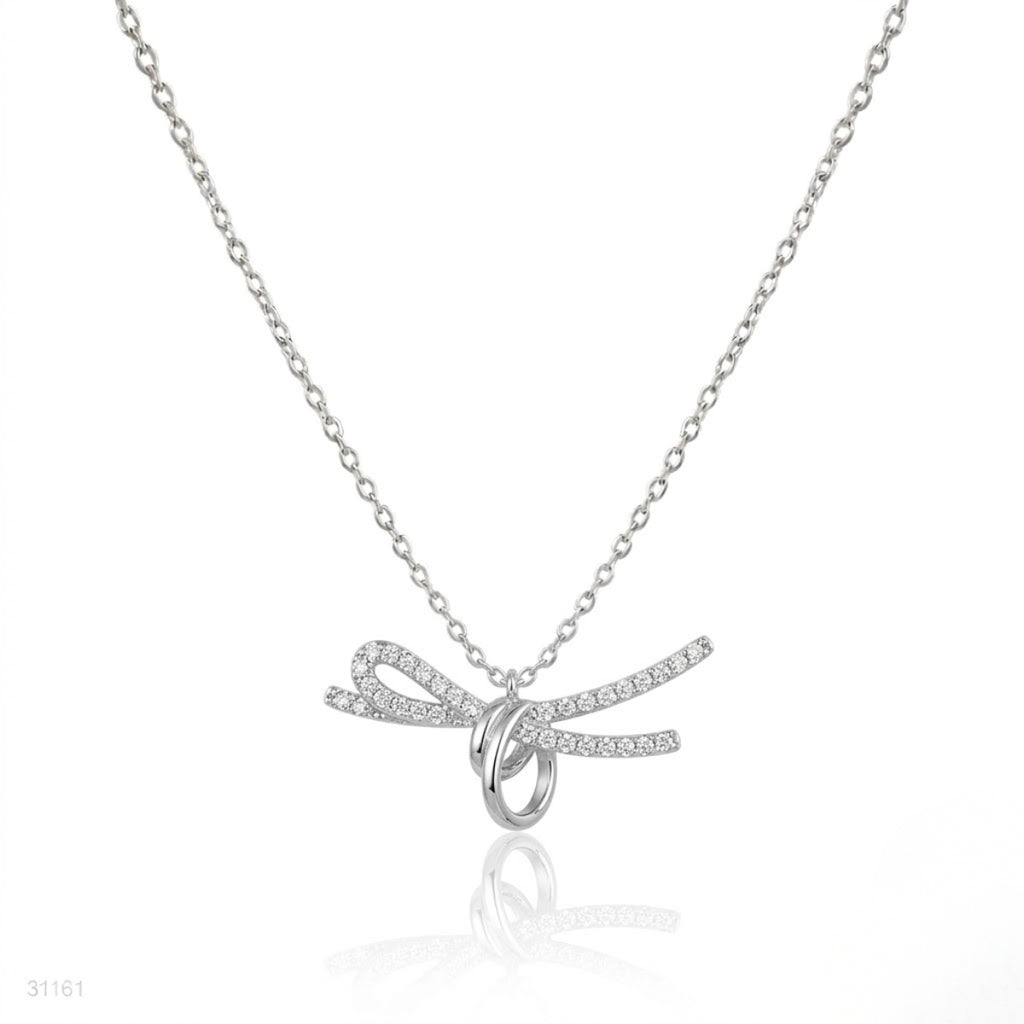 Ribbon Bow Necklace