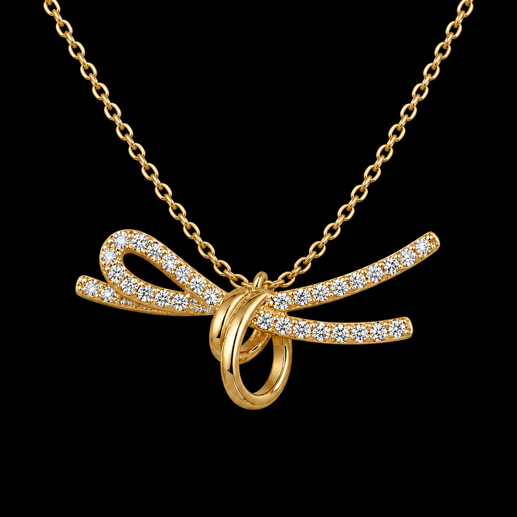 Ribbon Bow Necklace