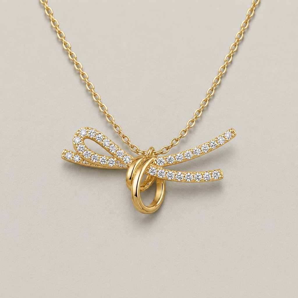 Ribbon Bow Necklace