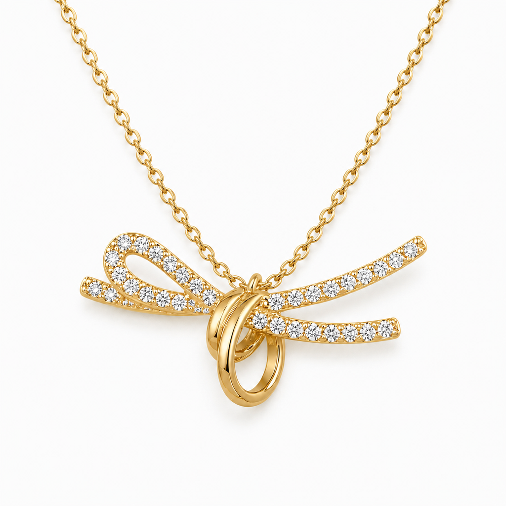 Ribbon Bow Necklace