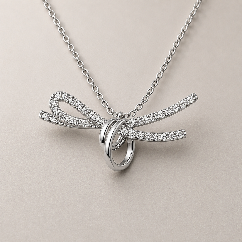 Ribbon Bow Necklace