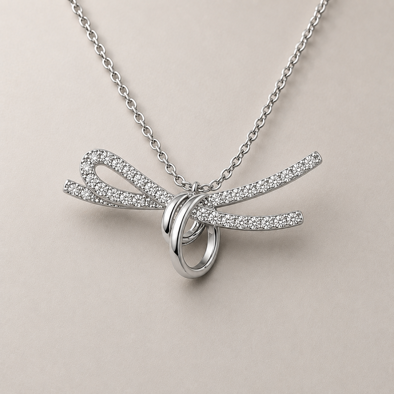 Ribbon Bow Necklace