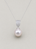 Radiant Silver-Toned Pearl Pendant
