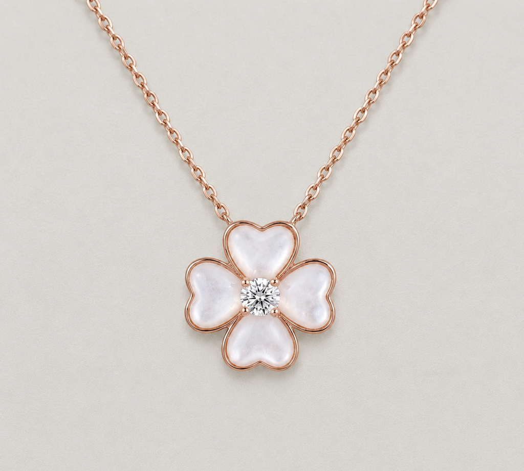 Radiant Gold Butterfly Garden Pendant