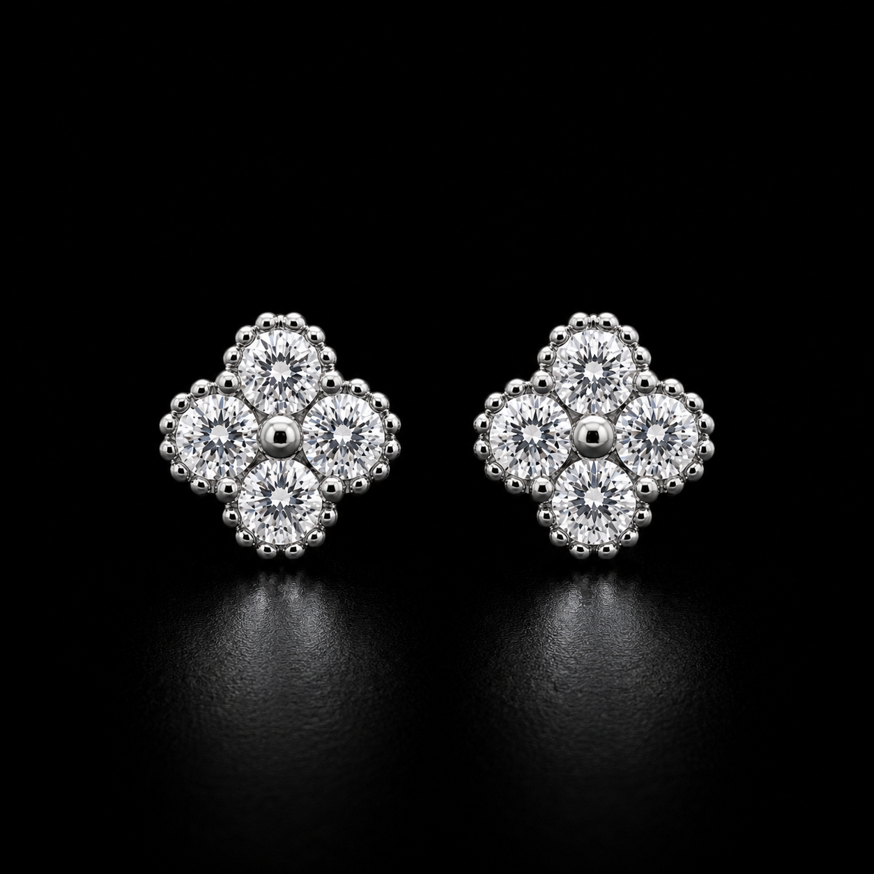 Radiant Floral Stud Earrings