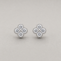 Radiant Floral Stud Earrings