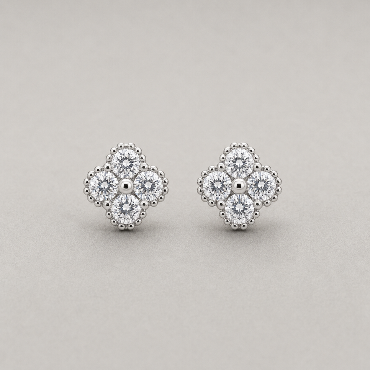 Radiant Floral Stud Earrings