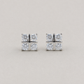 Square Quad-Cluster Stud Earrings