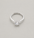 Classic Six-Prong Solitaire Ring with Brilliant Round-Cut