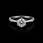 Radiant Six-Prong Solitaire Ring