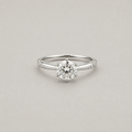 Radiant Six-Prong Solitaire Ring